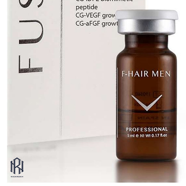 کوکتل مزونیدلینگ درمان آلوپسی مدل Hair Men برند فیوژن حجم 10 میل