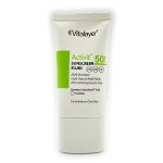 ضد آفتاب فلوئیدی پوست چرب اکتی ویت برند ویتالیر SPF50+ (بدون رنگ) حجم 50 میل