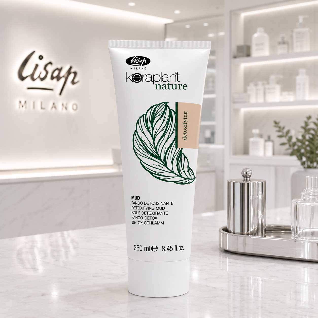 ماسک سم‌زدای پوست سر لیساپ Keraplant Nature Detoxifying Mud حجم ۲۵۰ میلی‌لیتر