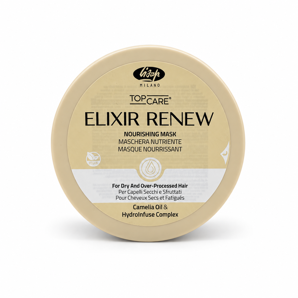 lisap-top-care-elixir-hair-mask ماسک موی مغذی الیکسیر رنیو لیساپ میلانو ۵۰۰ میل