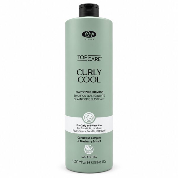 شامپو موهای فر و موج‌دار لیساپ Curly Cool Elasticizing حجم ۱۰۰۰ میلی‌لیتر