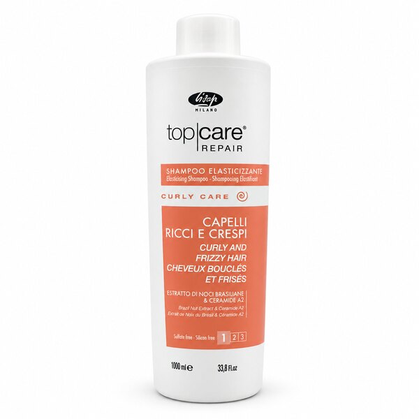 شامپو موهای فر لیساپ Top Care Repair Curly Care حجم ۱۰۰۰ میلی‌لیتر